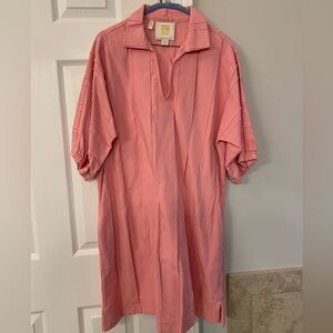 Emily McCarthy pink shift dress
